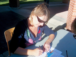 (Photo by Christine Mykytiw) DOTTED LINE
